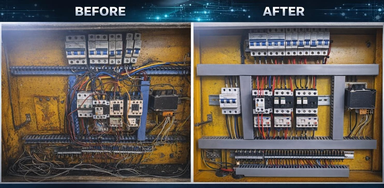 CNC Machine Control box revamp by JML Electrical